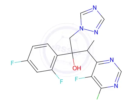 Chemical structure of Voriconazole Impurity 9