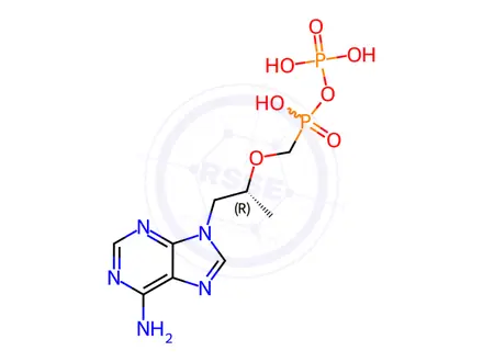 Chemical structure of Tenofovir monophosphate