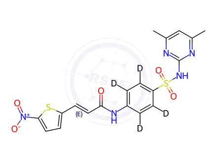 Chemical structure of Sulfadimidine Impurity 28-d4