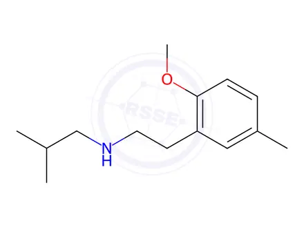 Chemical structure of n-(2-Methoxy-5-methylphenethyl)-2-methylpropan-1-amine