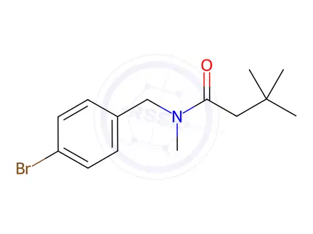 Chemical structure of n-(4-Bromobenzyl)-n,3,3-trimethylbutanamide