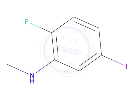 Chemical structure of 2-Fluoro-5-iodo-N-methylaniline