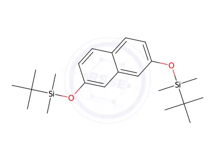 Chemical structure of 2,7-Bis(Tert-Butyldimethylsilanyloxy)Naphthalene