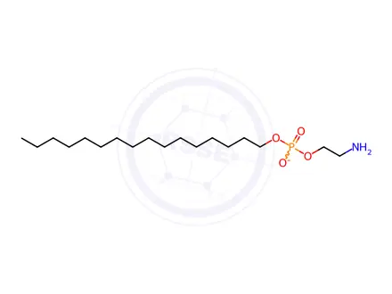 Chemical structure of 2-Aminoethyl hexadecyl hydrogen phosphate