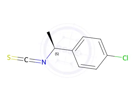 Chemical structure of (S)-(+)-1-(4-Chlorophenyl)ethyl isothiocyanate