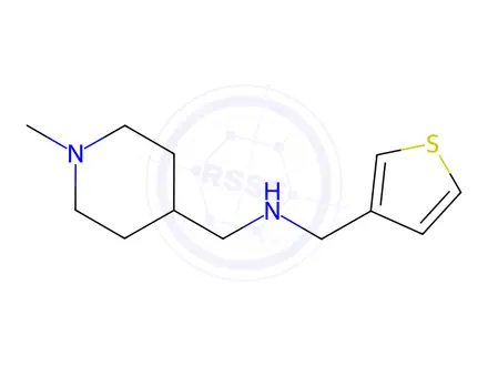 Chemical structure of 1-(1-Methylpiperidin-4-yl)-N-(thiophen-3-ylmethyl)methanamine