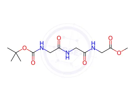 Chemical structure of methyl (tert-butoxycarbonyl)glycylglycylglycinate