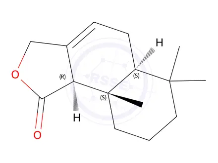 Chemical structure of (-)-Drimenin