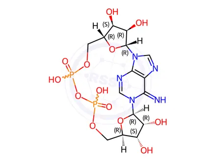 Chemical structure of cADPR