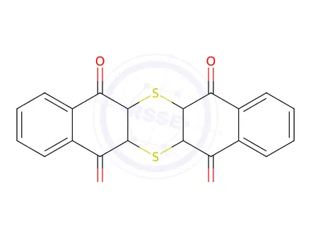 Chemical structure of 5A,6A,12A,13A-TETRAHYDRO-DIBENZO[B,I]THIANTHRENE-5,7,12,14-TETRONE