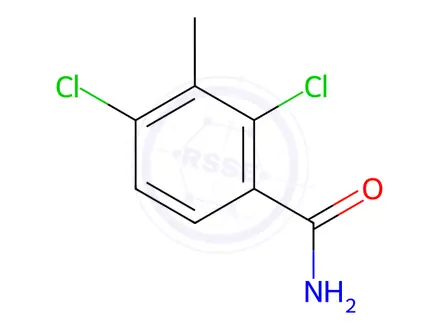 Chemical structure of Benzamide, 2,4-dichloro-3-methyl-