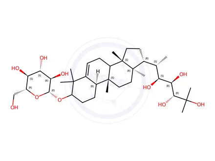 Chemical structure of momorcharaside B