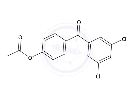 Chemical structure of 4-(3,5-Dichlorobenzoyl)phenyl acetate