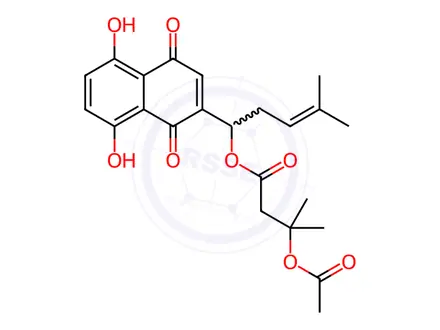 Chemical structure of Alkannin Impurity 8