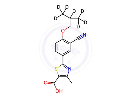 Chemical structure of Febuxostat-d7