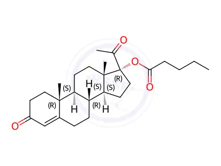 Chemical structure of 17α-Hydroxy Progesterone Valerate