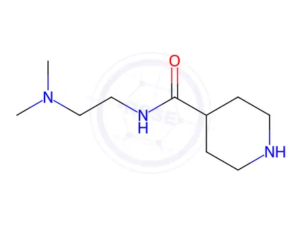 Chemical structure of N-[2-(Dimethylamino)ethyl]piperidine-4-carboxamide Dihydrochloride
