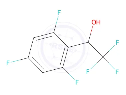 Chemical structure of 2,2,2-Trifluoro-1-(2,4,6-trifluorophenyl)ethan-1-ol