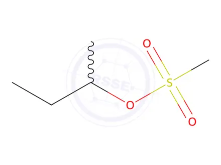 Chemical structure of 1-Methylpropyl Ester Methanesulfonic Acid
