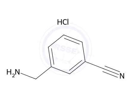 Chemical structure of 3-(Aminomethyl)benzonitrile hydrochloride