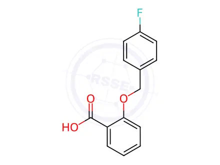 Chemical structure of 2-[(4-Fluorobenzyl)oxy]benzoic acid