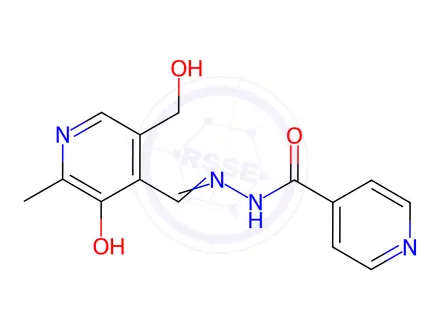 Chemical structure of Pyridoxal Isonicotinoyl Hydrazone