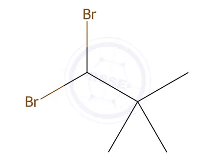 Chemical structure of 1,1-dibromo-2,2-dimethylpropane