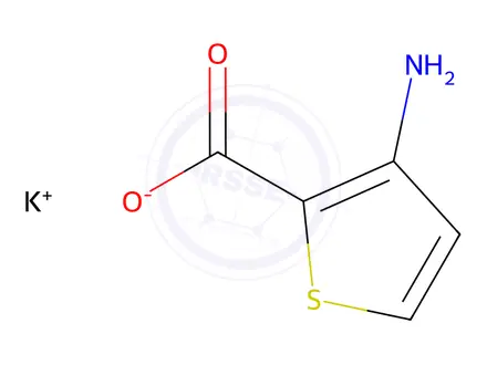 Chemical structure of Potassium 3-aminothiophene-2-carboxylate