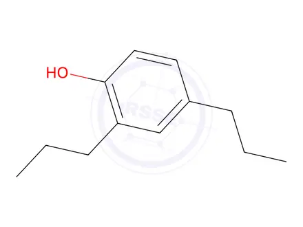 Chemical structure of 2,4-dipropylphenol