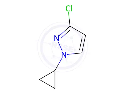Chemical structure of 3-Chloro-1-cyclopropyl-pyrazole