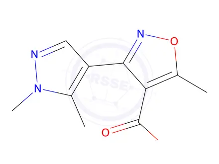 Chemical structure of 3-(1,5-Dimethyl-1h-pyrazol-4-yl)-5-methylisoxazole-4-carboxylic acid