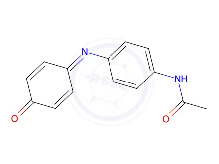 Chemical structure of N-(4-((4-oxocyclohexa-2,5-dien-1-ylidene)amino)phenyl)acetamide