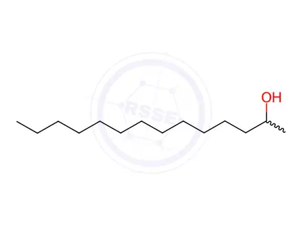 Chemical structure of 2-Tetradecanol