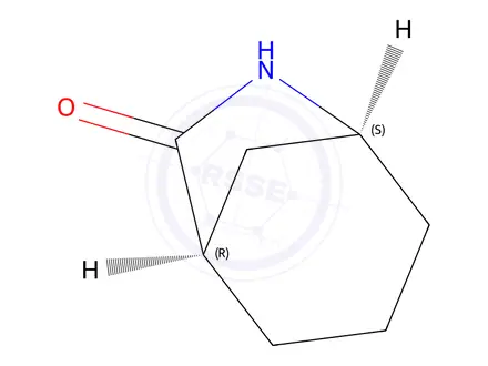 Chemical structure of rac-(1R,5S)-6-azabicyclo[3.2.1]octan-7-one