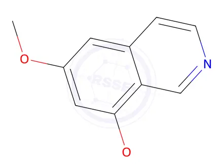Chemical structure of Isoquinoline, 6,8-dimethoxy-(8CI,9CI)