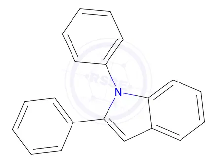 Chemical structure of 1,2-Diphenyl-1H-indole