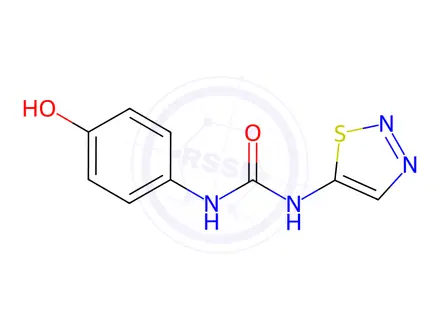 Chemical structure of N-4-Hydroxyphenyl-N'-1,2,3-thiadiazol-5-ylurea