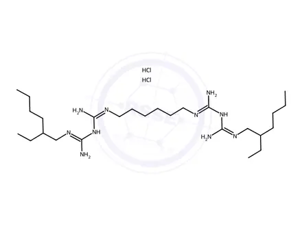 Chemical structure of Alexidine Dihydrochloride