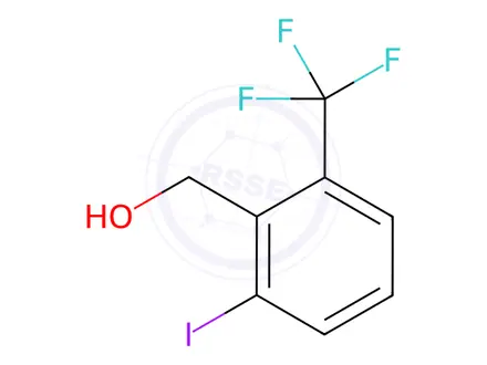 Chemical structure of 2-Iodo-6-(trifluoromethyl)benzyl alcohol
