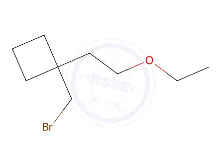 Chemical structure of 1-(Bromomethyl)-1-(2-ethoxyethyl)cyclobutane