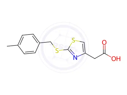 Chemical structure of {2-[(4-Methylbenzyl)thio]-1,3-thiazol-4-yl}acetic acid