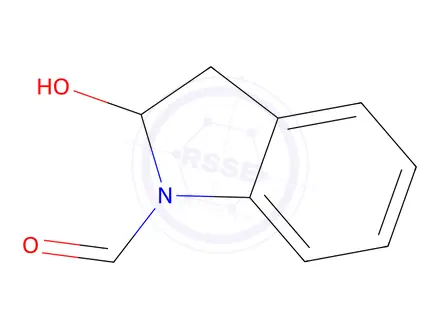 Chemical structure of 2,3-Dihydro-2-hydroxy-1H-indole-1-carbaldehyde