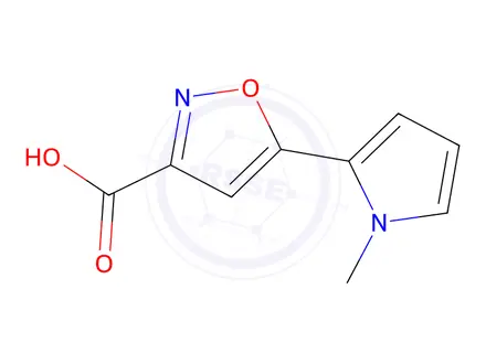 Chemical structure of 5-(1-Methyl-2-pyrrolyl)isoxazole-3-carboxylic Acid