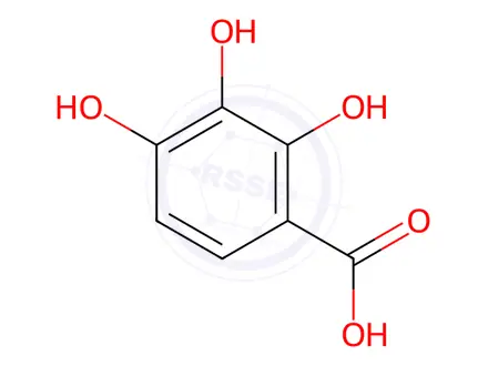 Chemical structure of 2,3,4-Trihydroxybenzoic Acid