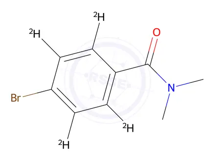 Chemical structure of 4-bromo-N,N-dimethylbenzamide-2,3,5,6-d4