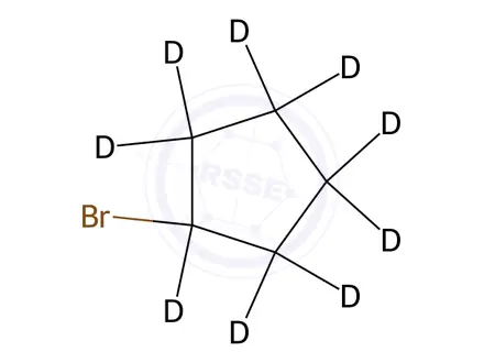 Chemical structure of Bromocyclopentane-D9
