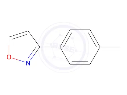Chemical structure of Isoxazole, 3-(4-methylphenyl)-(9CI)