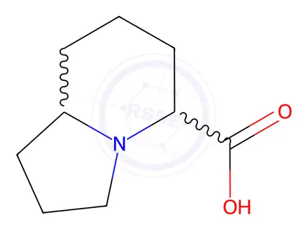 Chemical structure of Octahydroindolizine-5-carboxylic acid