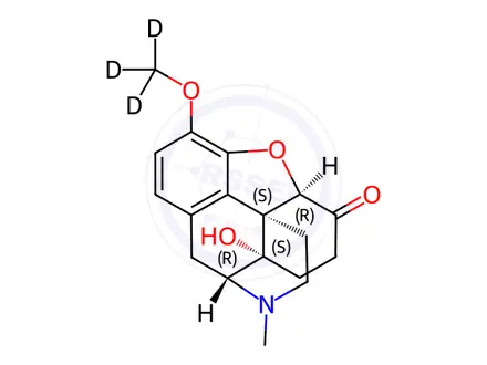 Chemical structure of Oxycodone-(methoxy-d3)