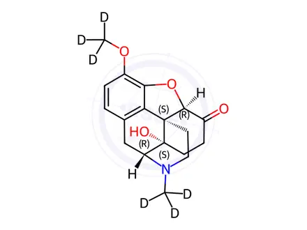 Chemical structure of Oxycodone-d6
